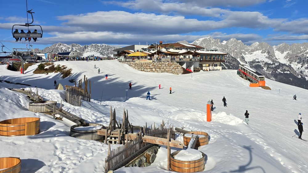 Wintersport in Ellmau.